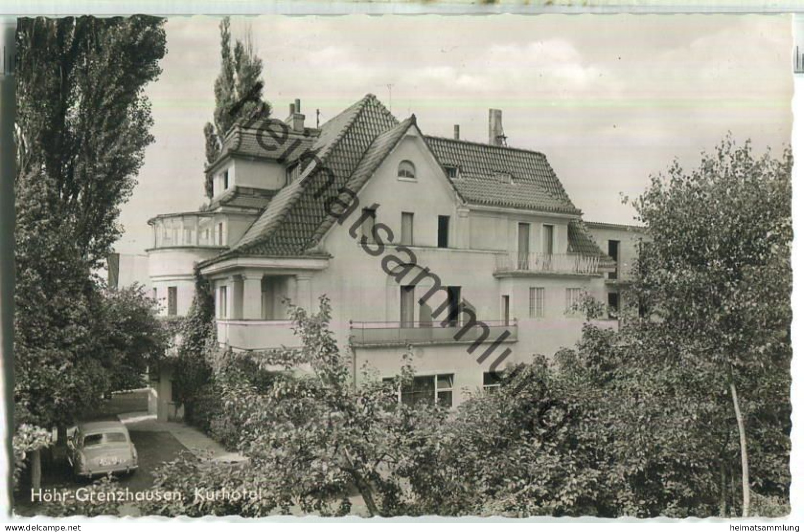 Höhr-Grenzhausen - Kurhotel - Foto-Ansichtskarte - Verlag K. Günster & H. Schäfer Höhr-Grenzhausen