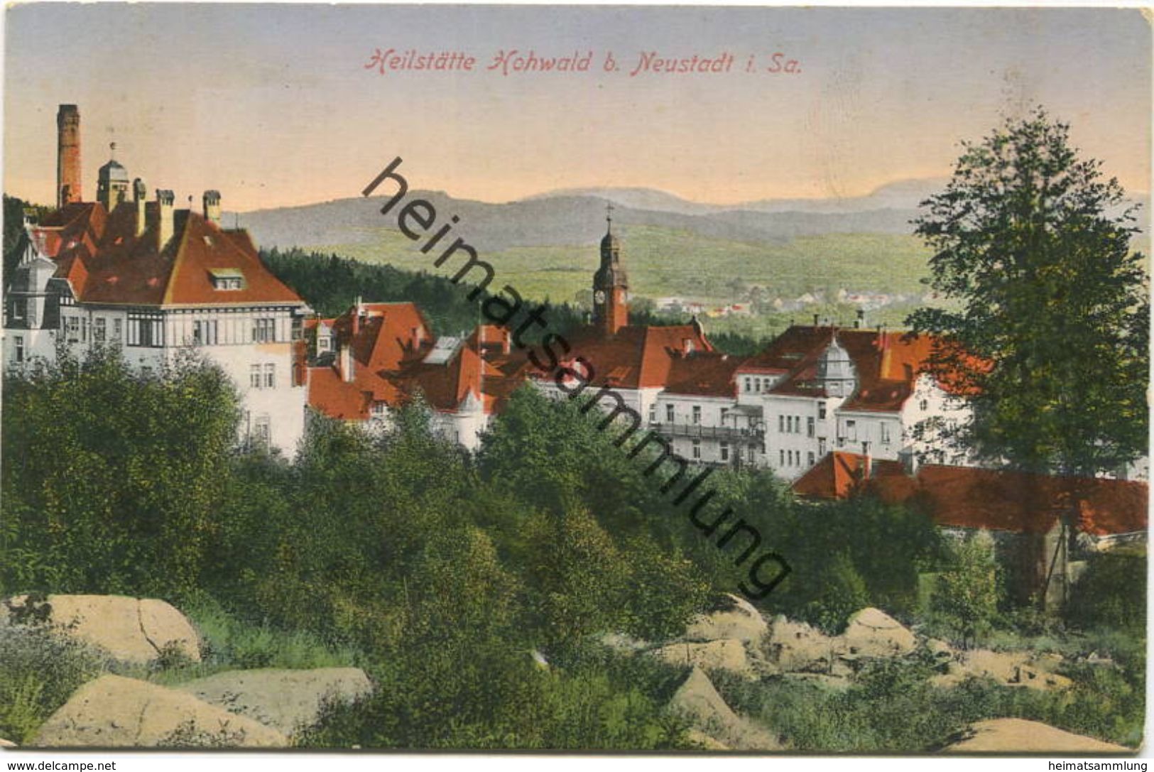 Hohwald bei Neustadt in Sachsen - Heilstätte - Verlag Brück & Sohn Meissen