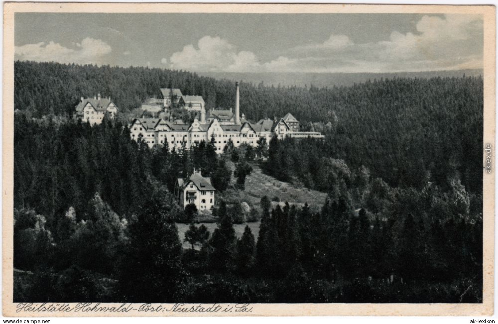 Hohwald (Sachsen) Blick auf die Heilstätte Ansichtskarte b Sebnitz Neustadt 1931
