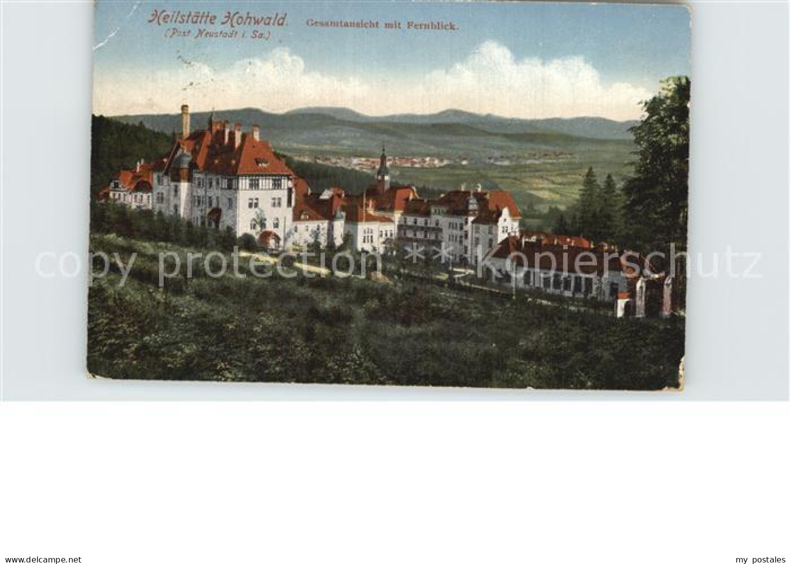 Hohwald Sachsen Heilstaette Hohwald Panorama