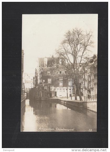 Postkaart Amsterdam Grimburgwal