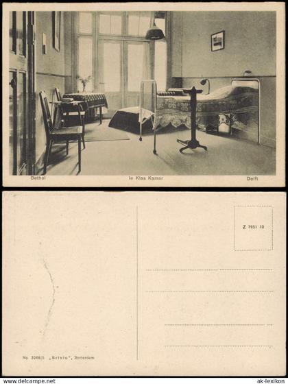 Postkaart Delft Delft le Klas Kamer Bethel 1928