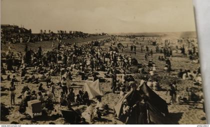 Delfzijl (Grn.) Strand (veel volk) 1947