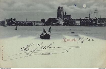 Nederland - DORDRECHT - Een uitzicht 's nachts