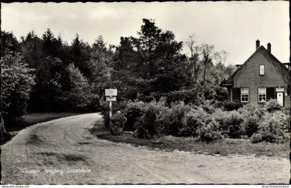 CPA Gieten Drenthe Niederlande, Ingang Staatsbos