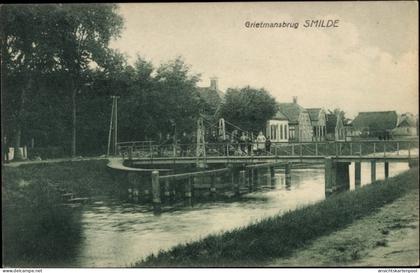 CPA Smilde Drenthe Niederlande, Grietmansbrug