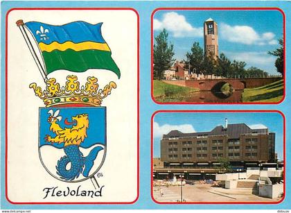 Carte Postale - Pays-Bas - Nederland - Flevoland - Multivues - Blasons - CPM - Voir Scans Recto-Verso - Poscard - Carta