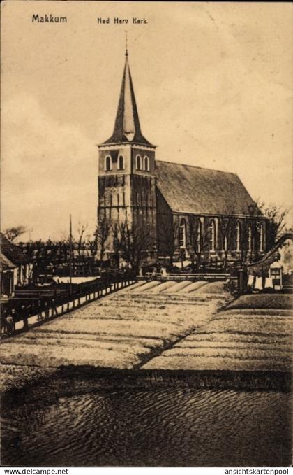 CPA Makkum Friesland Niederlande, Ned. Herv. Kerk