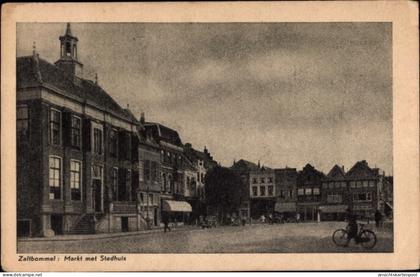 CPA Zaltbommel Gelderland, Markt met Stadhuis