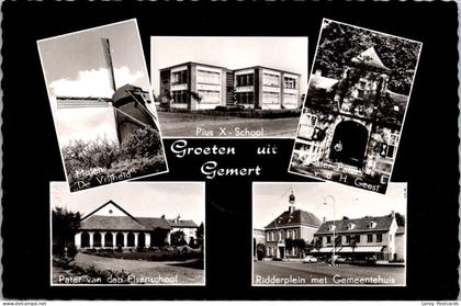 Groeten uit Gemert, Molen 1963 (NB)