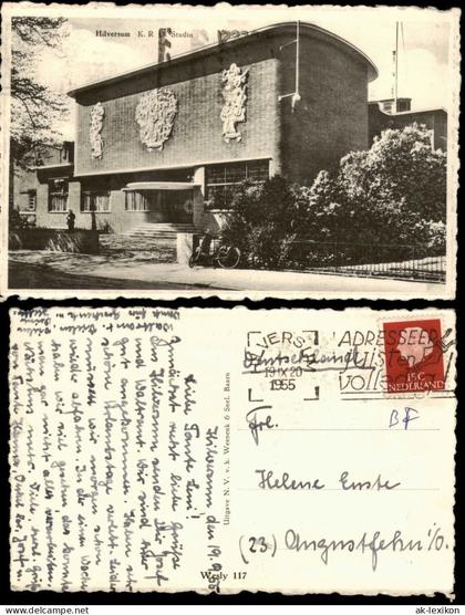 Postkaart Hilversum Hilversum K. R. O. Studio 1955