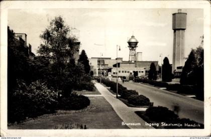 CPA Brunssum Limburg Niederlande, Eingang zur Staatsmine Hendrik