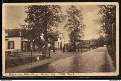 AK Maarn, Uitspanning Plattenberg, Amersf. weg