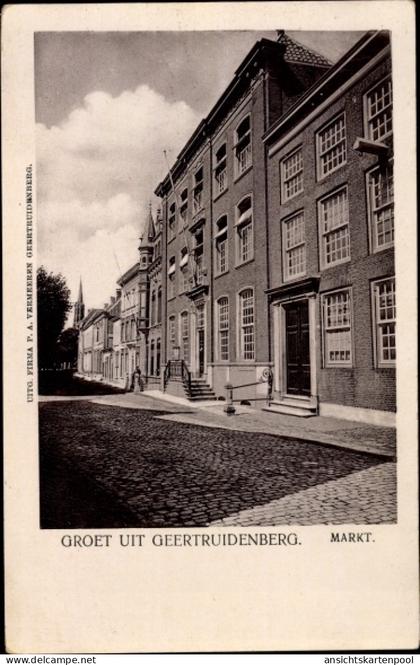 CPA Geertruidenberg Nordbrabant Niederlande, Markt