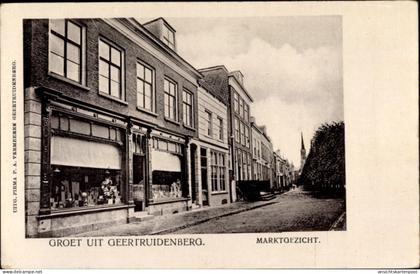 CPA Geertruidenberg Nordbrabant Niederlande, Marktgezicht