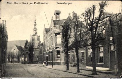 CPA Zevenbergen Nordbrabant, Ned. Herv. Kerk, Postkantoor