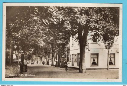 NEDERLAND prentbriefkaart Breelaan, Bergen NH naar Deventer