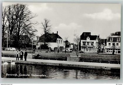1941 Beverwijk Foto AK Omnibus Gedeelte Staionsplein - 14112976