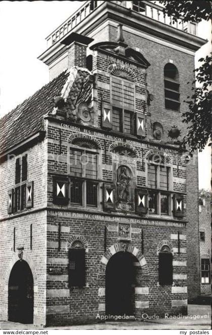 Appingedam Groningen Oude Raadhuisgevel Rathaus