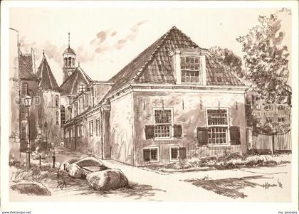 Assen Museumlaantje Kuenstlerkarte