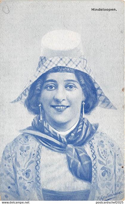 B94298 hindeloopen   types folklore costumes netherlands