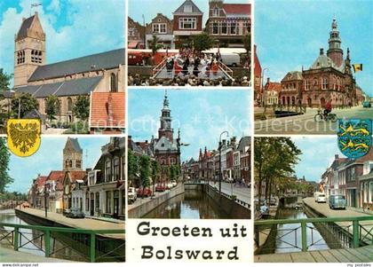 Bolsward Boalsert Kirche Rathaus Kanal