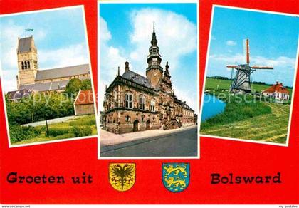 Bolsward Boalsert Kirche Rathaus Windmuehle