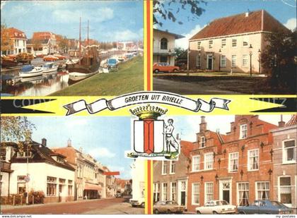 Brielle Niederlande Maarlandse Haven oude Veerhuys Nobelstraat oude gevels