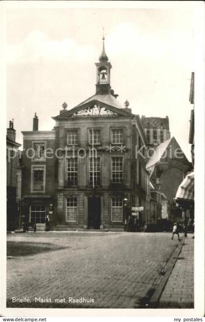 Brielle Niederlande Markt met Raadhuis