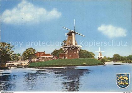 Dokkum Bolwerk met molens Windmuehle