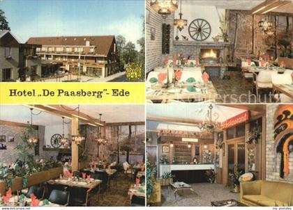 Ede Netherlands Hotel De Paasberg Gastraum Kaminzimmer