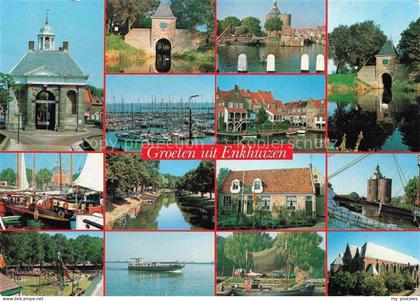 Enkhuizen NL Teilansichten Hafen