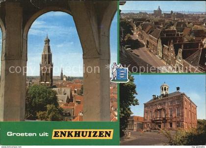 Enkhuizen Teilansicht Rathaus Kirche