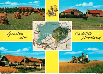 Flevoland Getreideernte Oostelijk