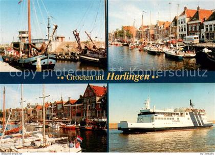 Harlingen Friesland Fischkutter Bootsliegeplatz Fahrgastschiff