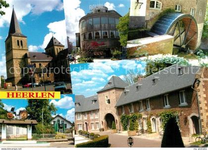 Heerlen Kirche Theater Wasserrad Kutsche Alte Haeuser