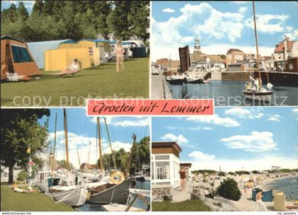 Lemmer Zeltplatz Hafen Boote Strand