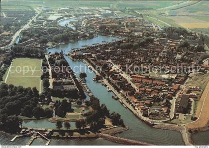 Medemblik Fliegeraufnahme mit Hafen