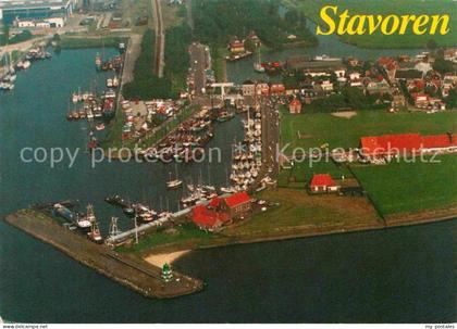 Stavoren Hafen Fliegeraufnahme