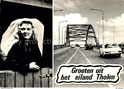 Tholen Insel Hollaendische Tracht Bruecke