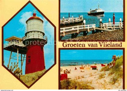 Vlieland Leuchtturm Strand Seebruecke