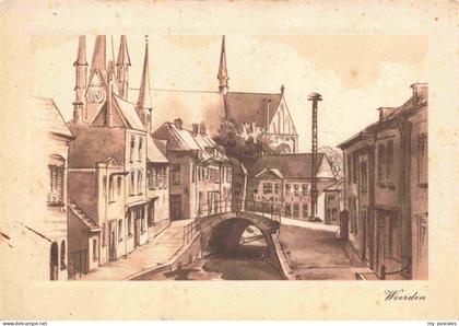 Woerden Utrecht NL Stempeltocht naar een Sepiateekening van Eline Canter Cremers