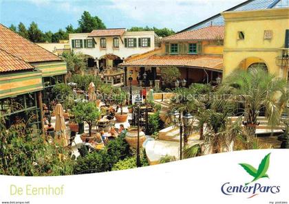 Zeewolde Flevoland NL De-Eemhof CenterParcs Marktplatz Restaurant Palmen Terrass