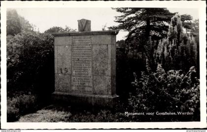 CPA Wierden Overijssel, Monument voor Gevallenen