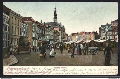 AK s`Hertogenbosch, Groote Markt
