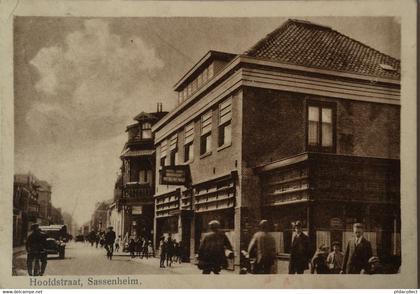 Sassenheim (ZH) Hoofdstraat (veel volk Restaurant Het Bruine Paard 192?