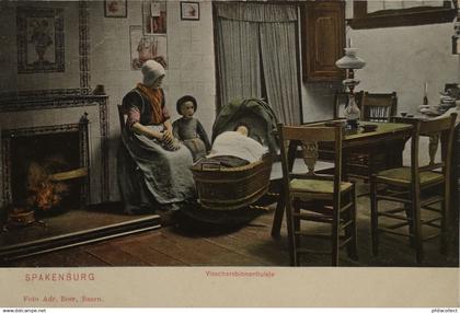 Spakenburg // Klederdracht - Visschersbinnenhuisje 1908