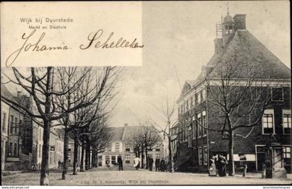 CPA Wijk bij Duurstede Utrecht, Markt en Stadhuis