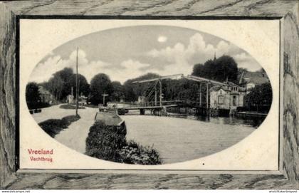 Gaufré Passepartout CPA Vreeland Utrecht, Vechtbrücke