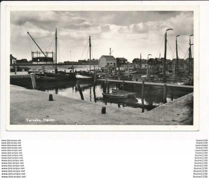 carte de YERSEKE haven ( format 9 x 14 cm )
